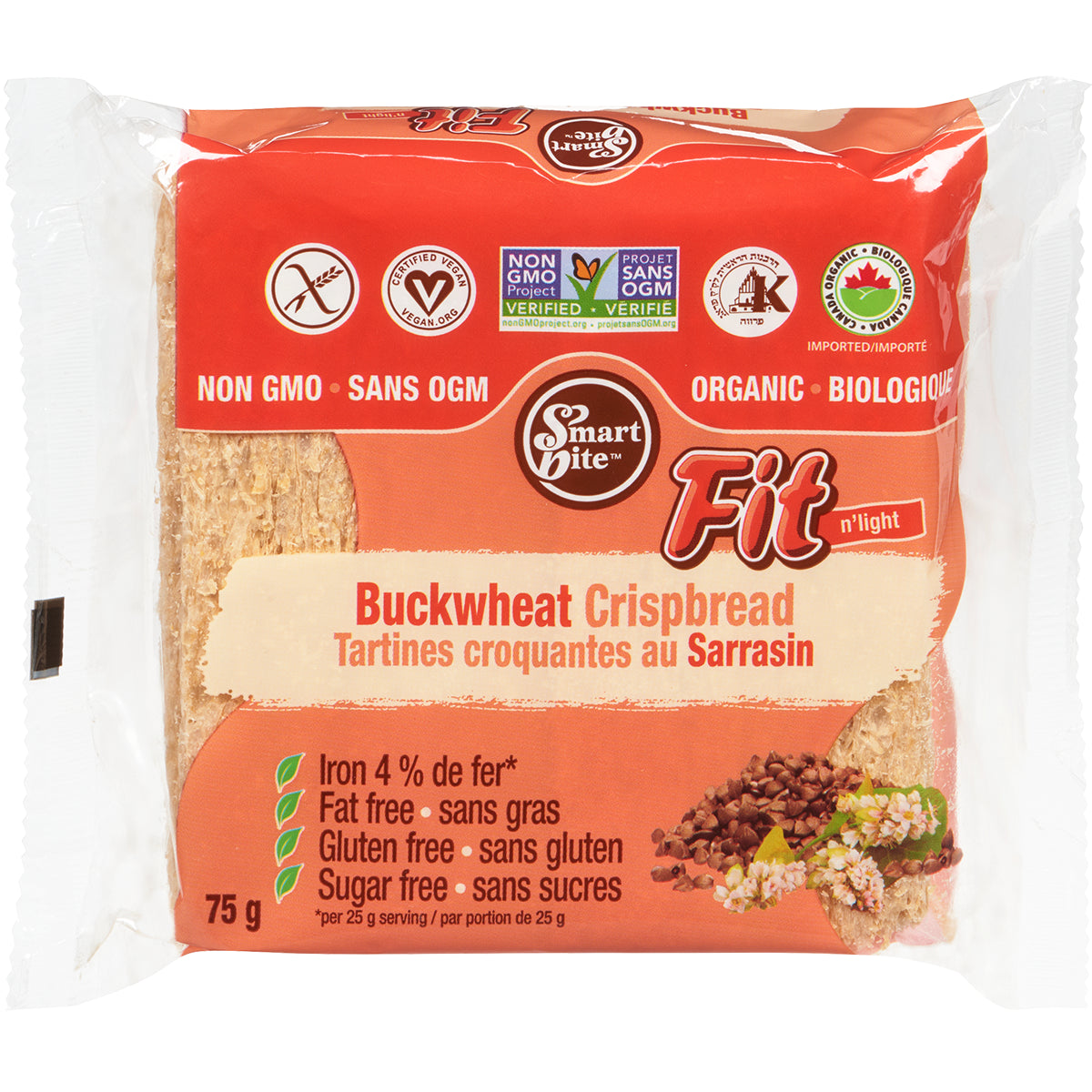 Smartbite Organic Buckwheat Crispbread – 75 g