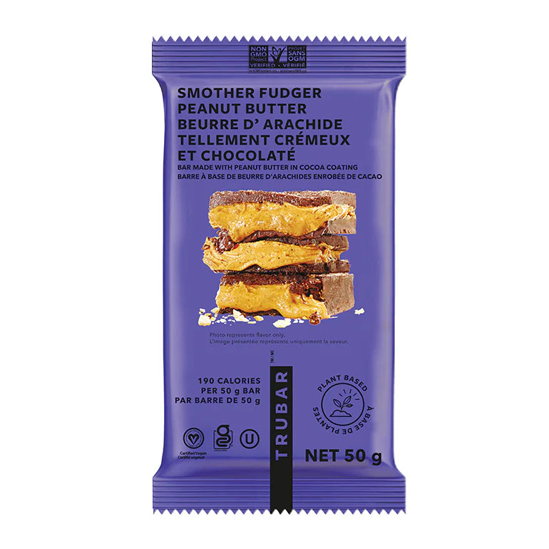 TRUBAR Smother Fudger Peanut Butter Protein Bar – 50g