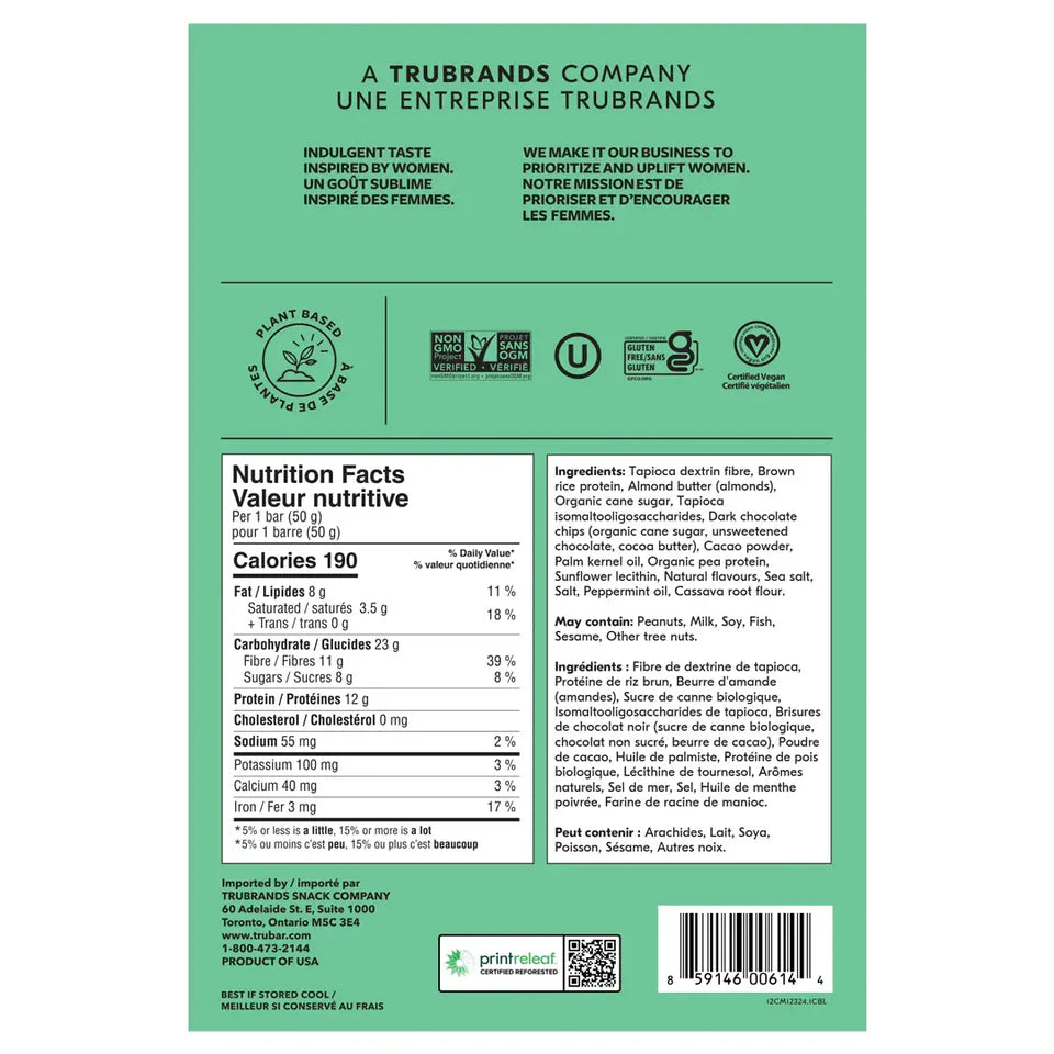 TRUBAR It’s Mint To Be Chip Protein Bar – 50g
