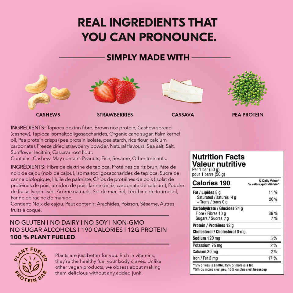 TRUBAR Strawberry Shorty Got Cake Protein Bar – 50g