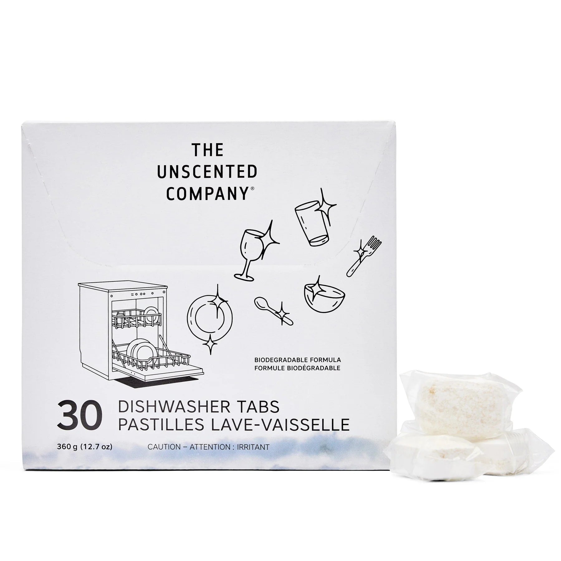The Unscented Company Dishwasher Tabs – 30 Tabs