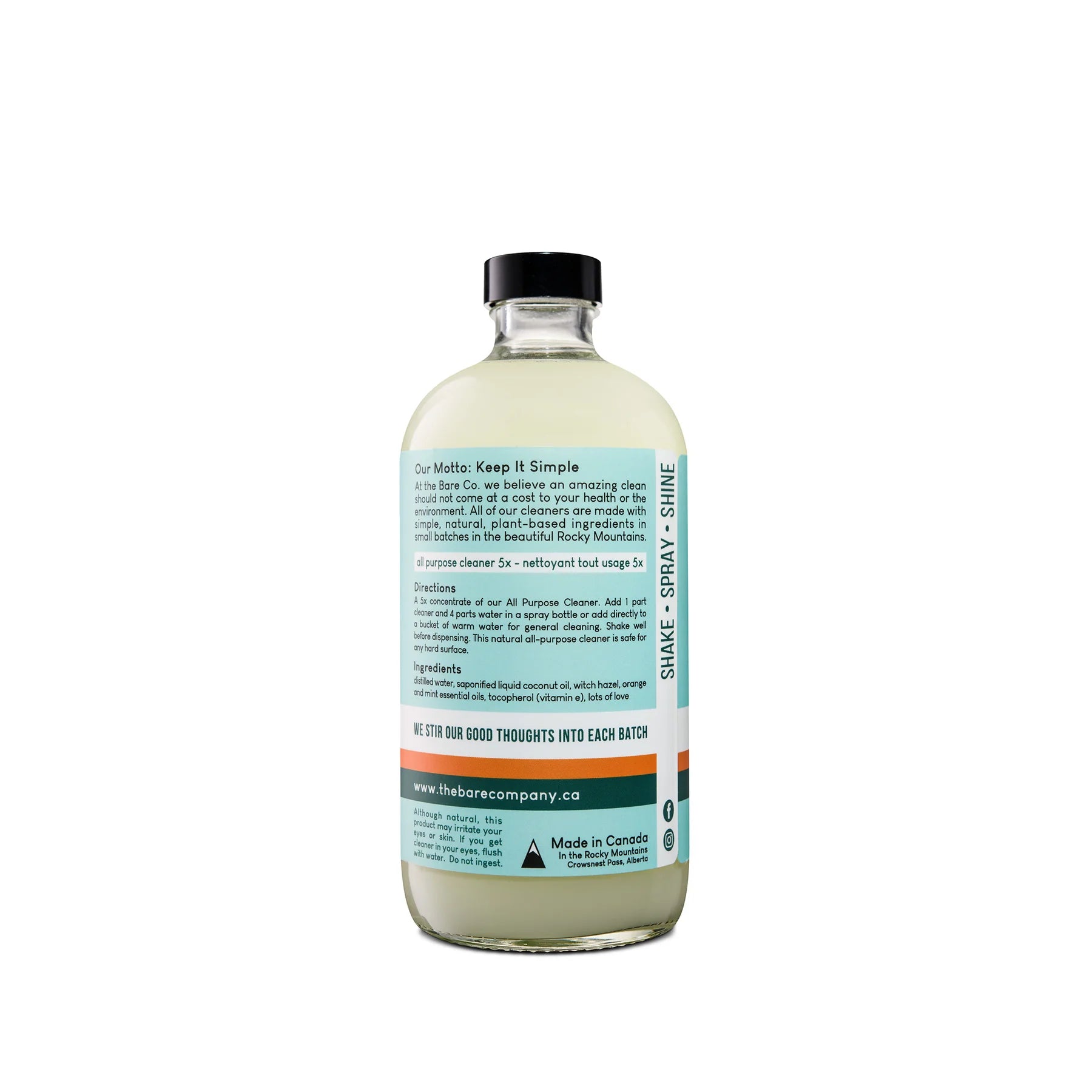 The Bare Company All Purpose Cleaner Concentrate – 454 mL