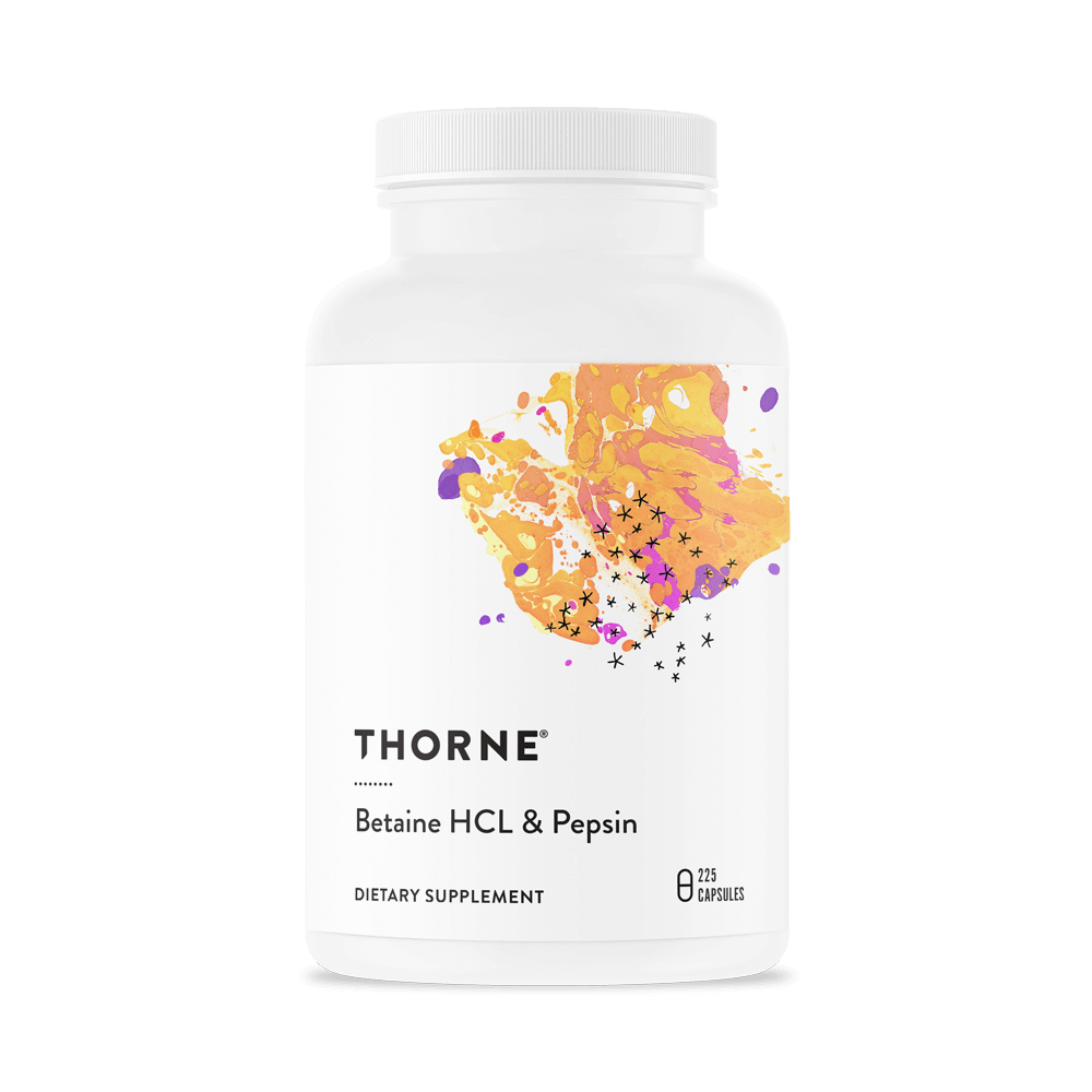 Thorne Betaine Hcl & Pepsin - 225 Capsules