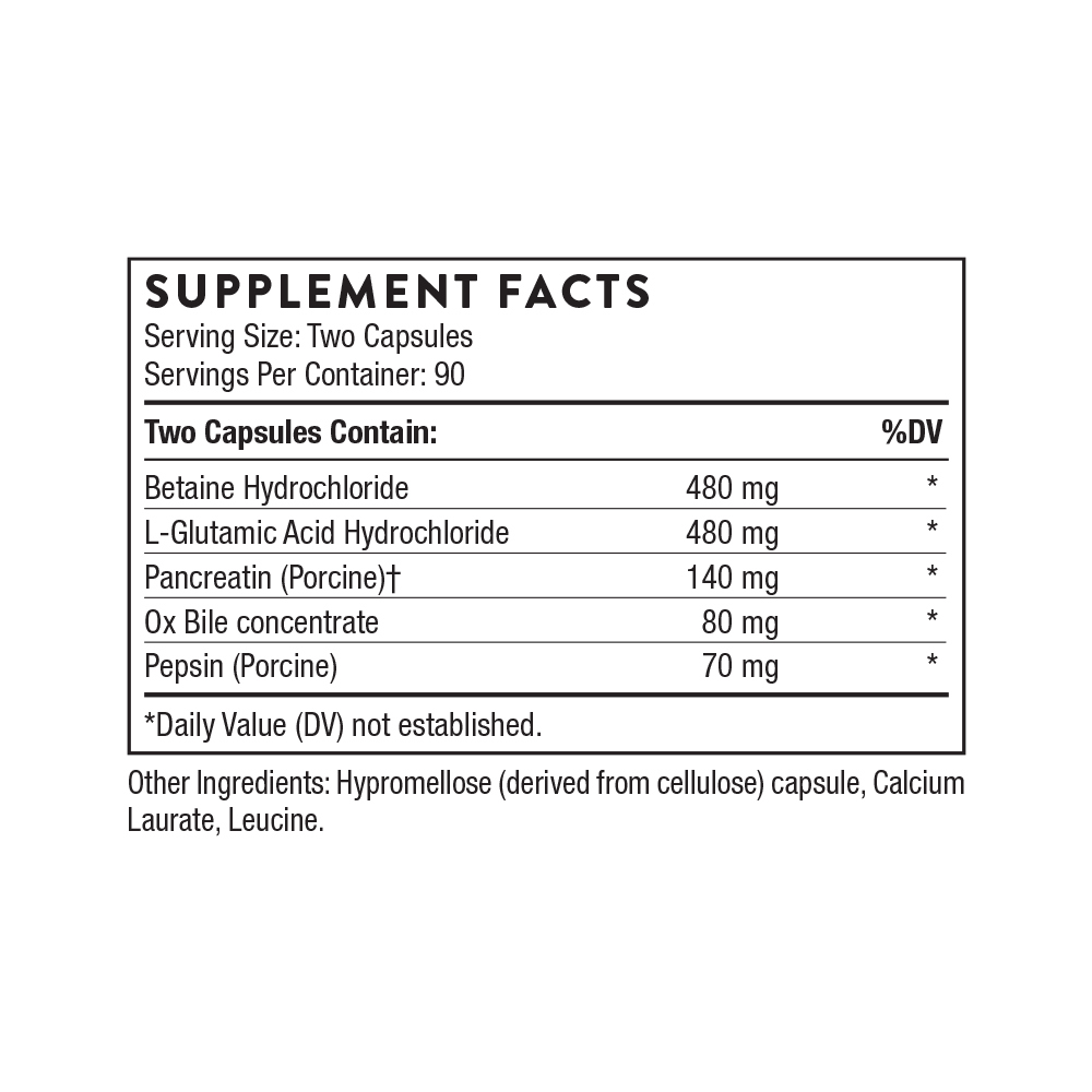 Thorne Advanced Digestive Enzymes - 180 Capsules