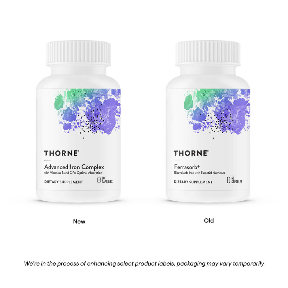 Thorne Advanced Iron Complex (Formerly Ferrasorb) - 60 Capsules