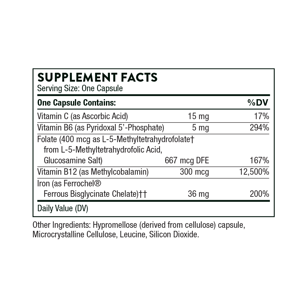 Thorne Advanced Iron Complex (Formerly Ferrasorb) - 60 Capsules