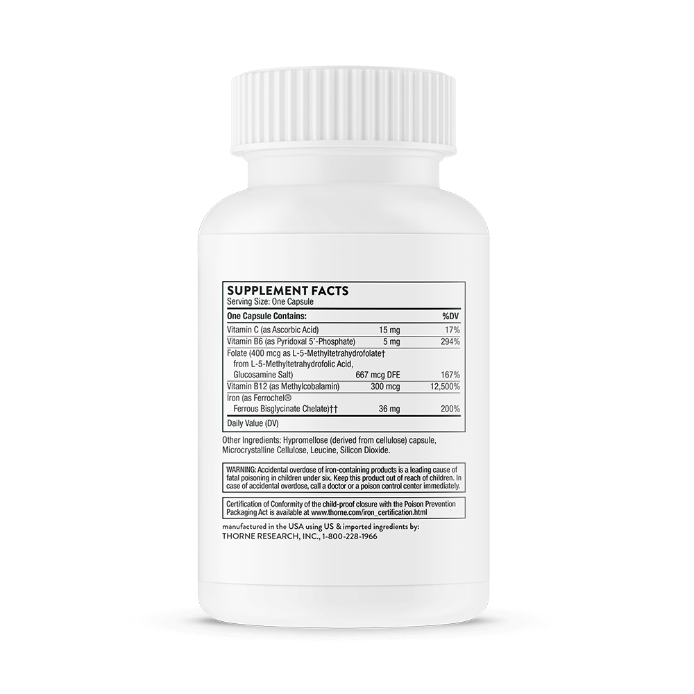 Thorne Advanced Iron Complex (Formerly Ferrasorb) - 60 Capsules