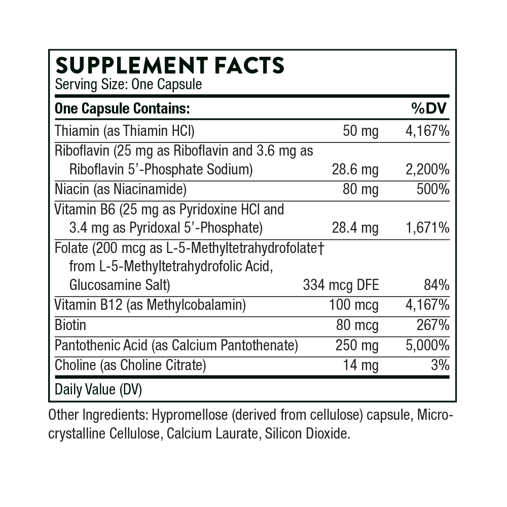 Thorne Stress B Complex - 60 Capsules
