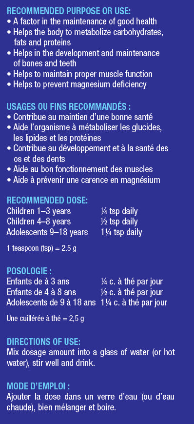 Top Nutritionals Natural Calm Magnesium Citrate Powder - Raspberry Lemon Flavour