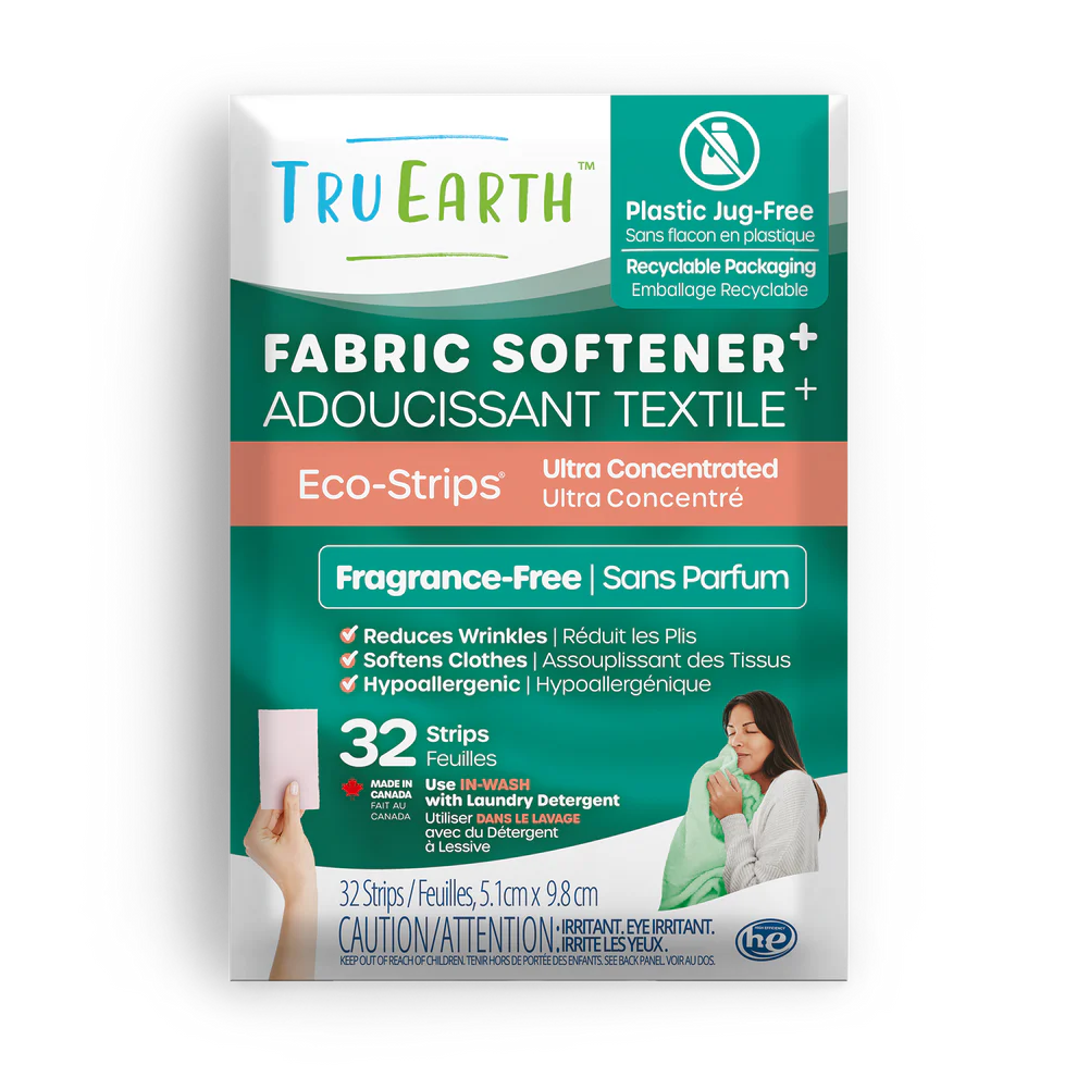 Tru Earth Fabric Softener – Fragrance-Free – 32 Strips
