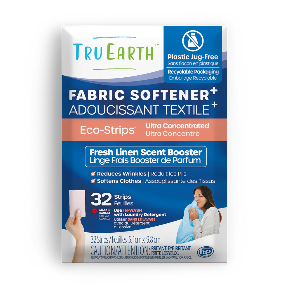 Tru Earth Fabric Softener – Fresh Linen – 32 Strips