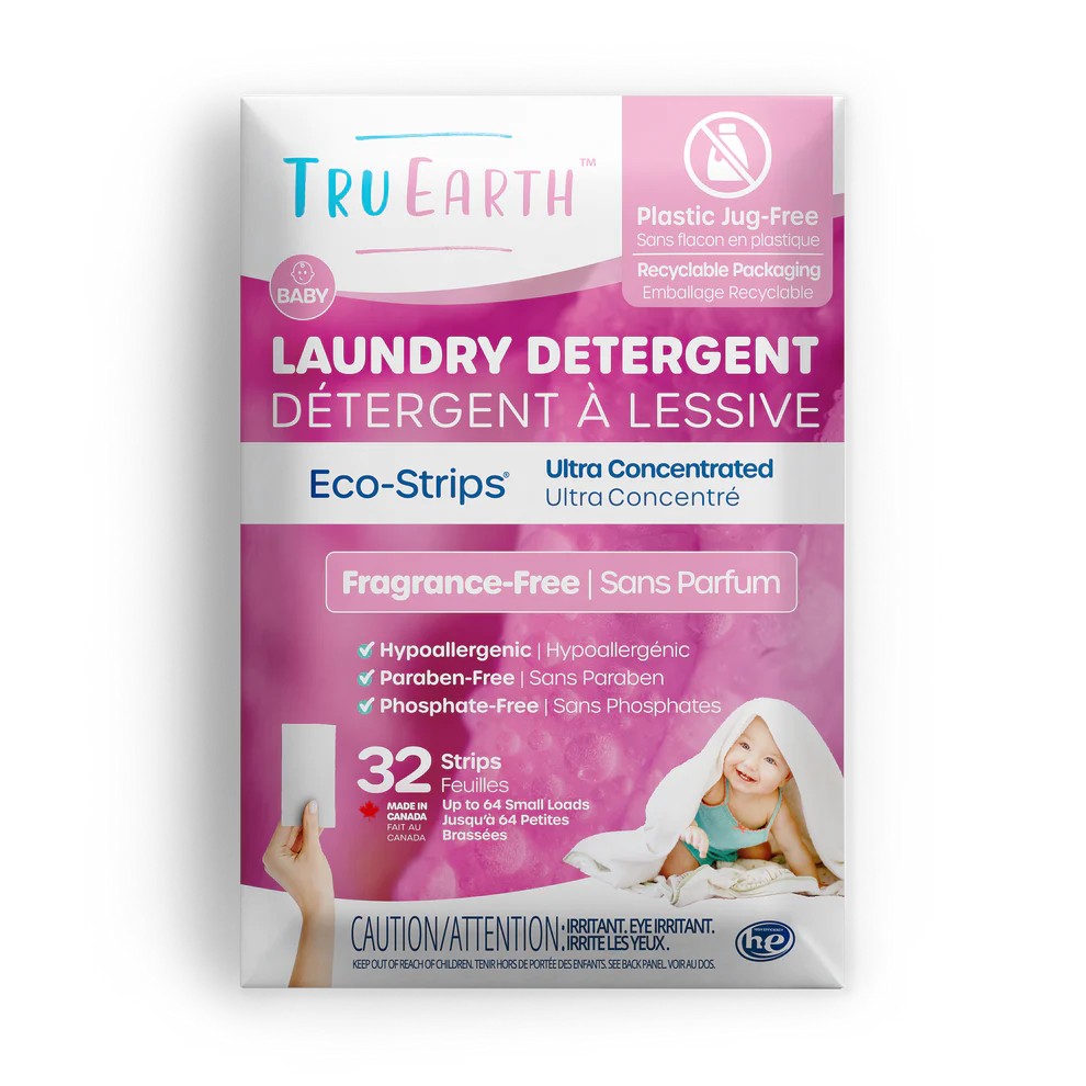 Tru Earth Laundry Detergent – Baby – 32 Strips