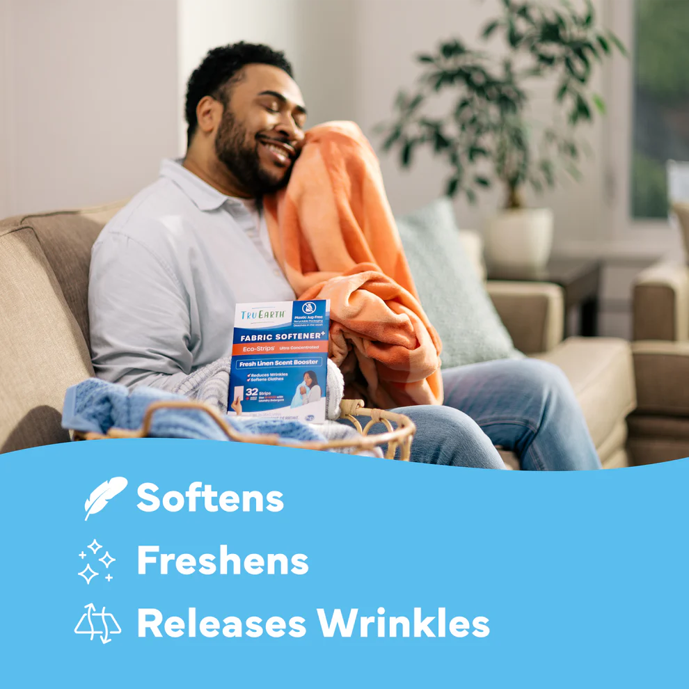 Tru Earth Fabric Softener – Fresh Linen – 32 Strips