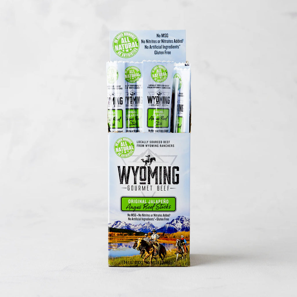 Wyoming Authentic Beef Original Jalapeño Angus Beef Sticks – 28 g Stick