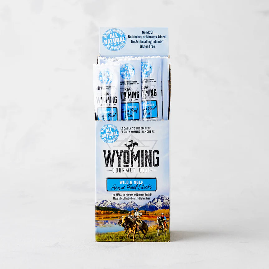 Wyoming Authentic Beef Wild Ginger Angus Beef Sticks – 28 g Stick