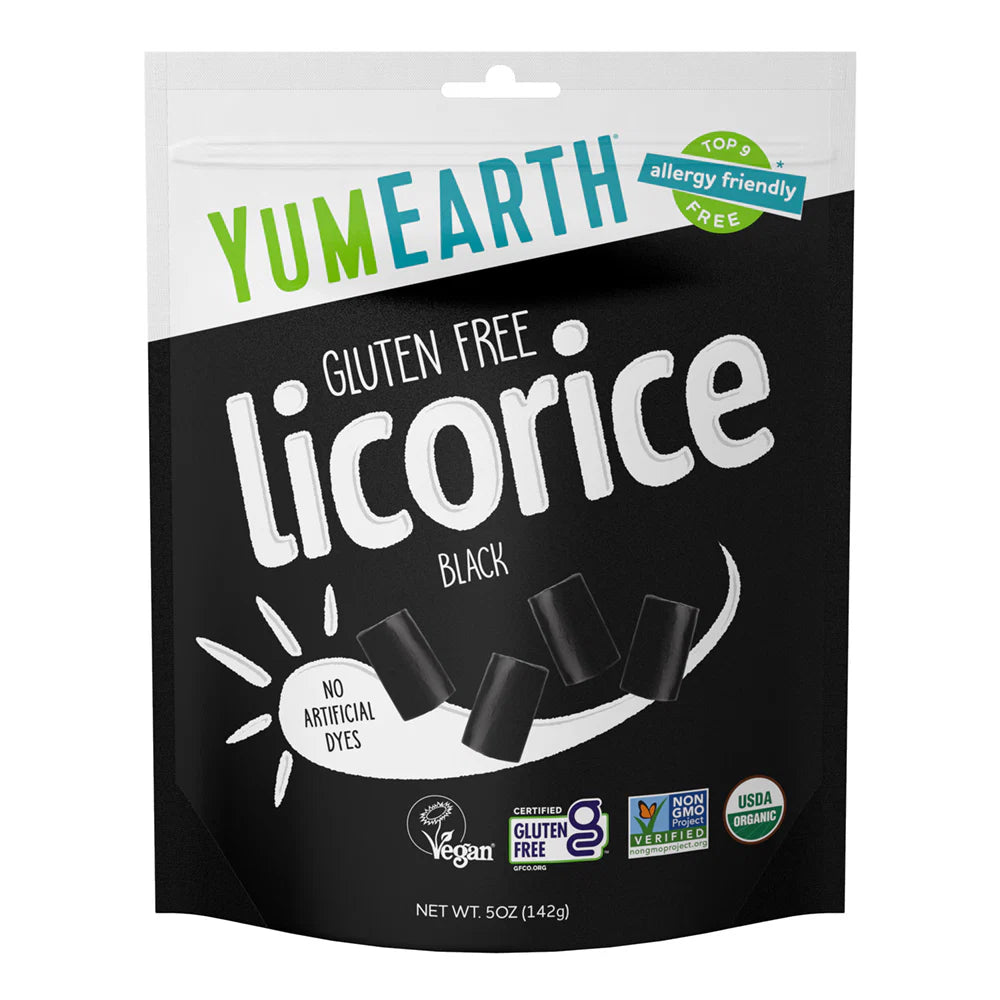 YumEarth Organic Gluten Free Black Licorice – 142 g