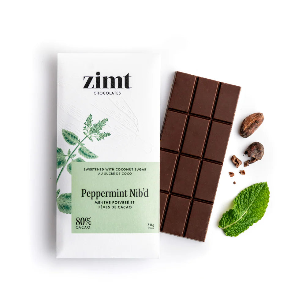 Zimt Peppermint Nib’d Chocolate Bar – 50g