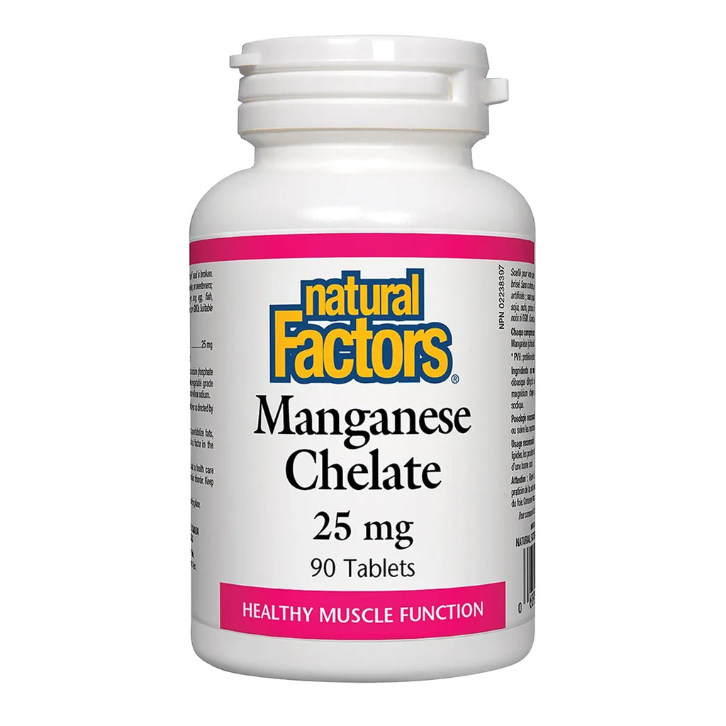 Natural Factors Manganese Chelate 25 mg - 90 Tablets