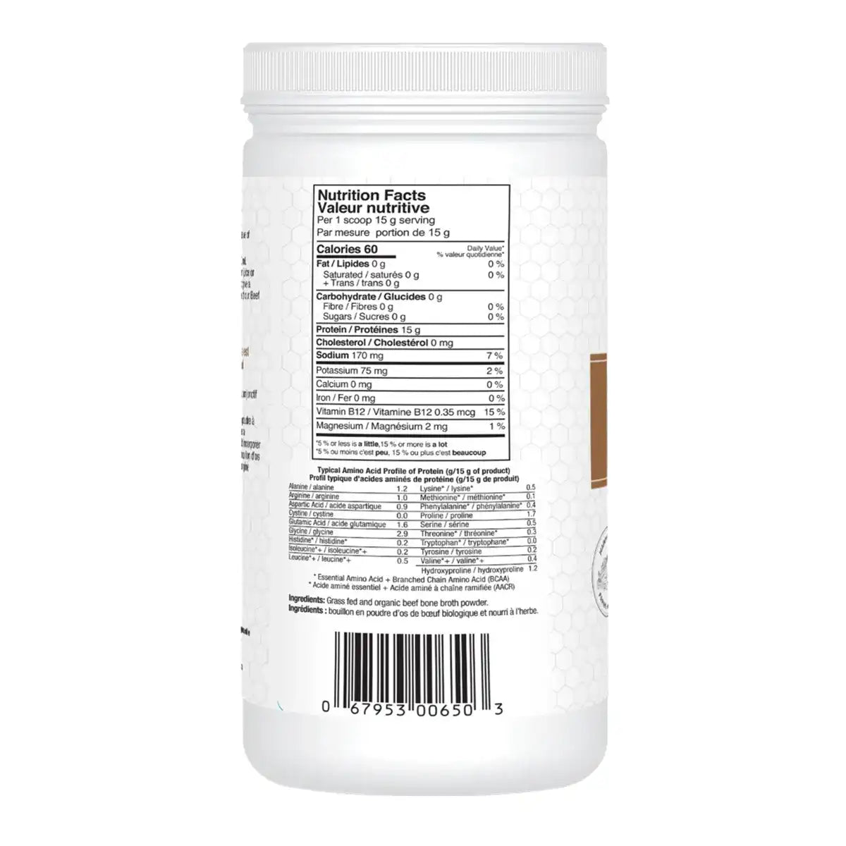 Prairie Naturals Bone Broth Protein Beef - 300 g