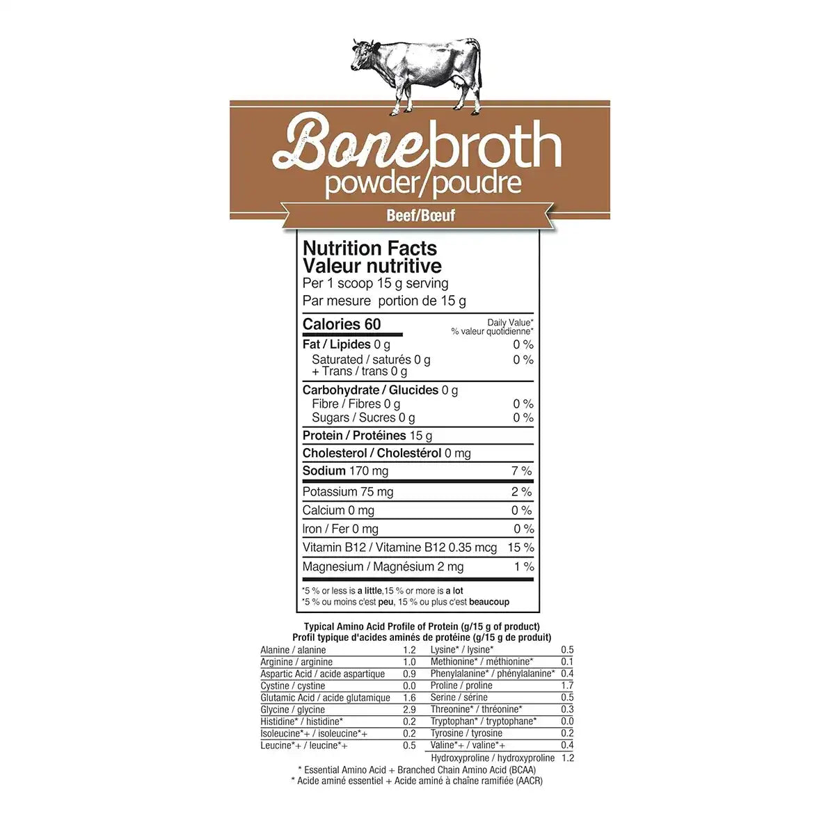 Prairie Naturals Bone Broth Protein Beef - 300 g