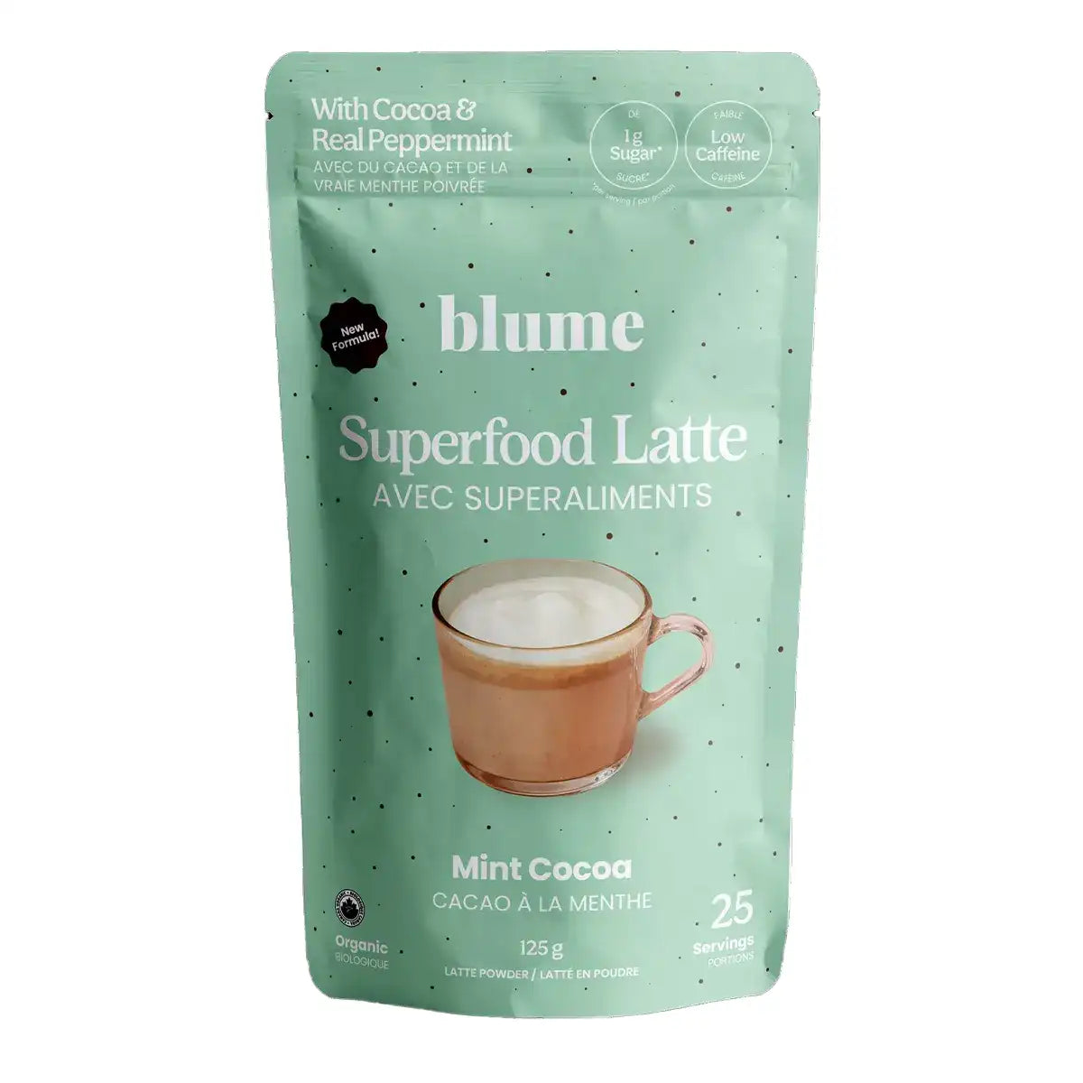 Blume Superfood Latte Powder Mint Cocoa Blend - 25 Servings