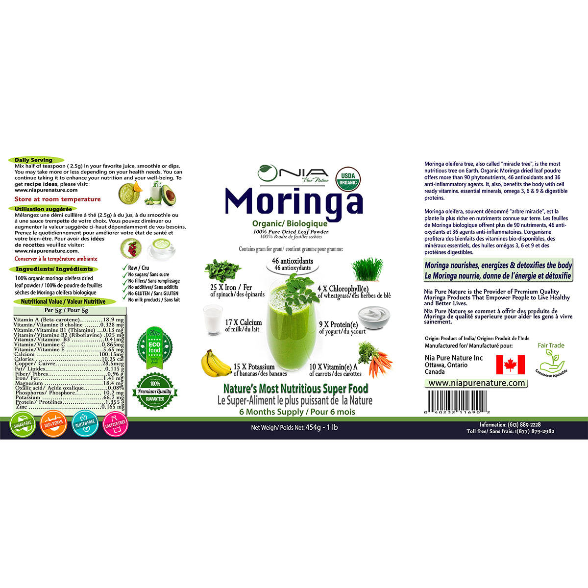 Nia Pure Nature Organic Moringa
